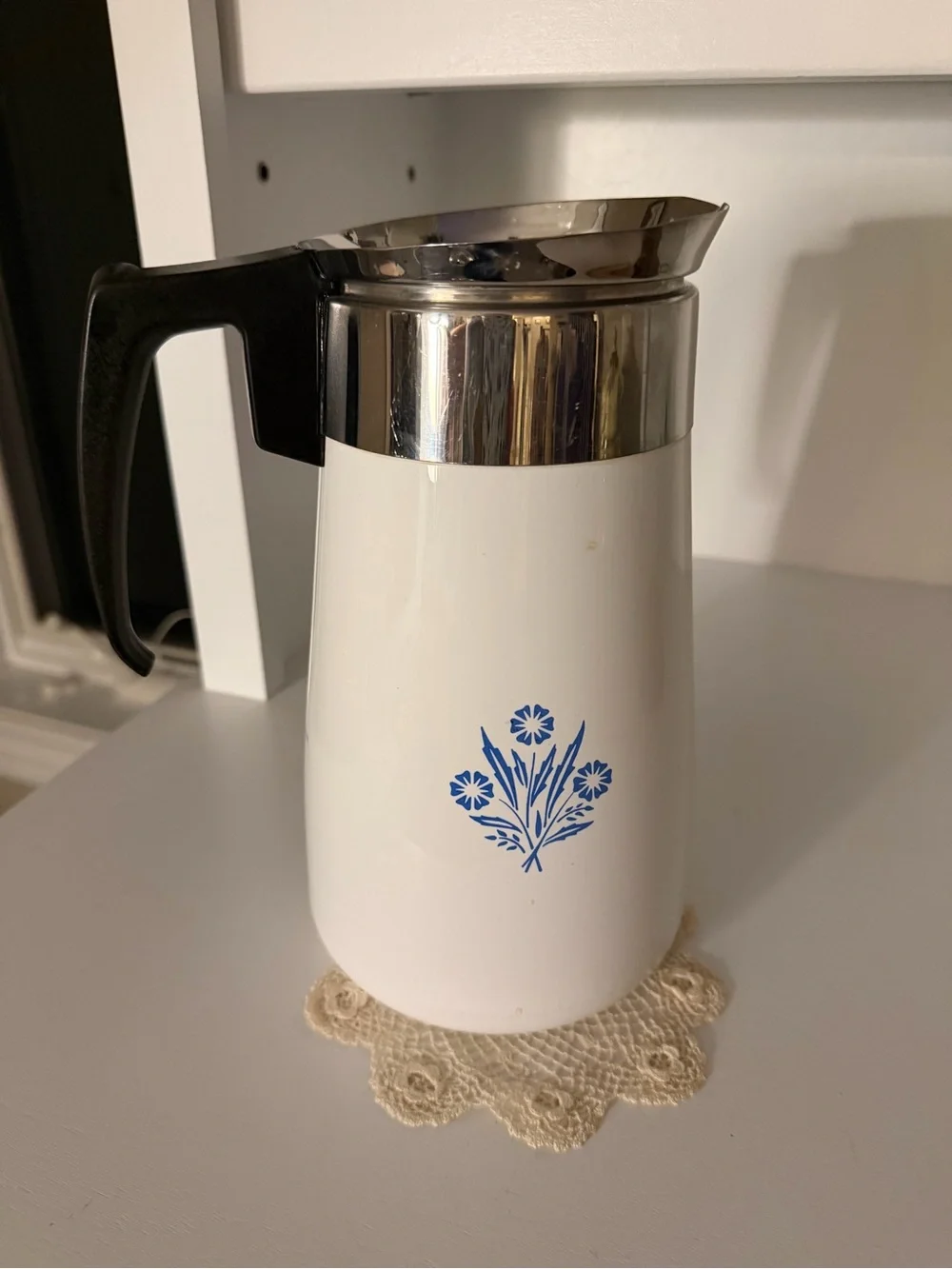 Corningware Blue Cornflower Vintage 9 cup Coffee Pitcher